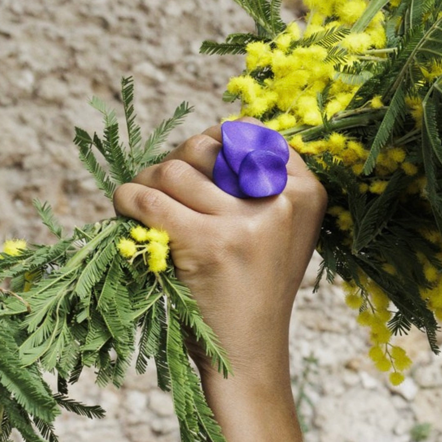 PETALI in violet: un simbolo da indossare