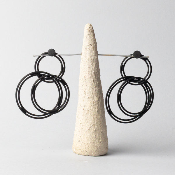 Deco Small - Orecchini - Natural / Tuareg Midnight